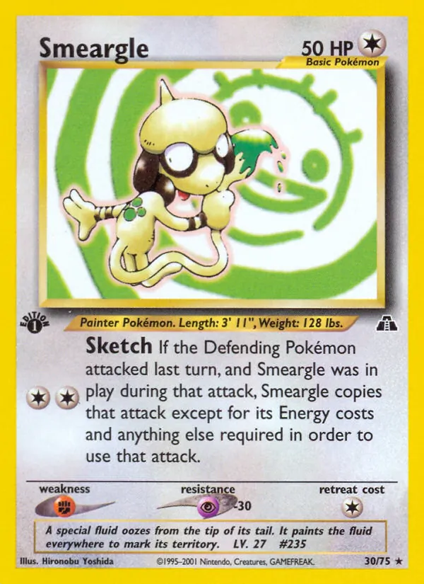 Smeargle, catalogue front