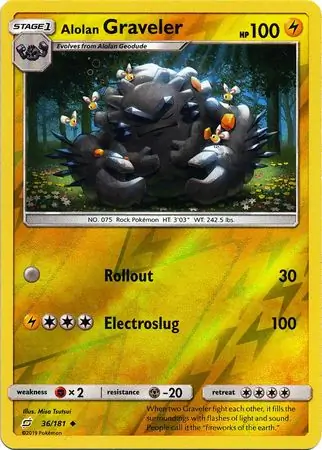 Alolan Graveler, catalogue front
