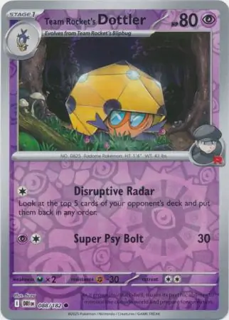 Team Rocket's Dottler, catalogue front