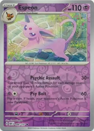 Espeon, catalogue front