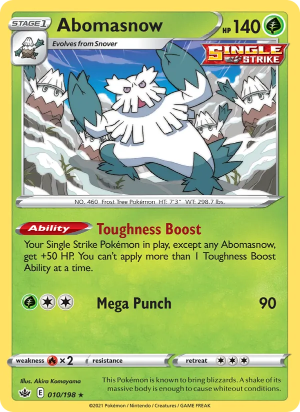 Abomasnow, catalogue front