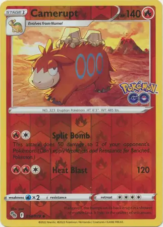 Camerupt, catalogue front