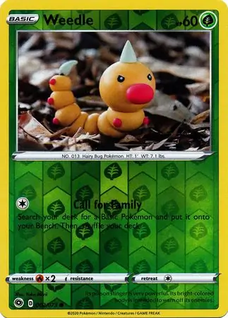 Weedle, catalogue front