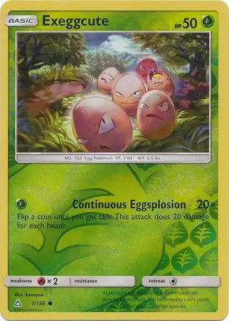 Exeggcute, catalogue front