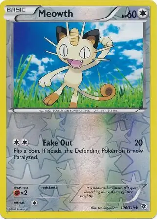 Meowth, catalogue front