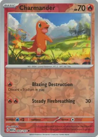 Charmander, catalogue front