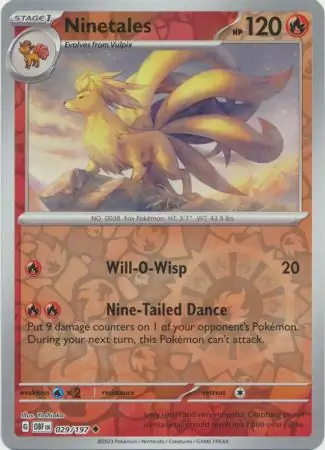 Ninetales, catalogue front