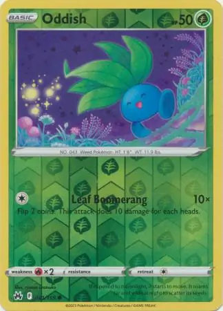 Oddish, catalogue front