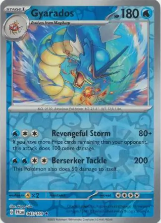 Gyarados, catalogue front