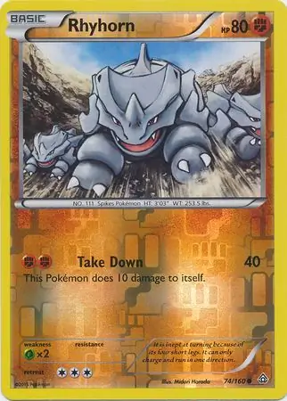 Rhyhorn, catalogue front