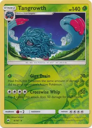 Tangrowth, catalogue front