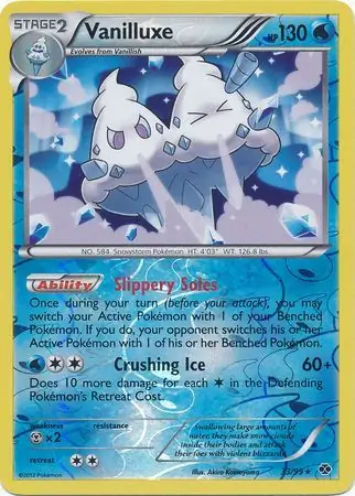 Vanilluxe, catalogue front