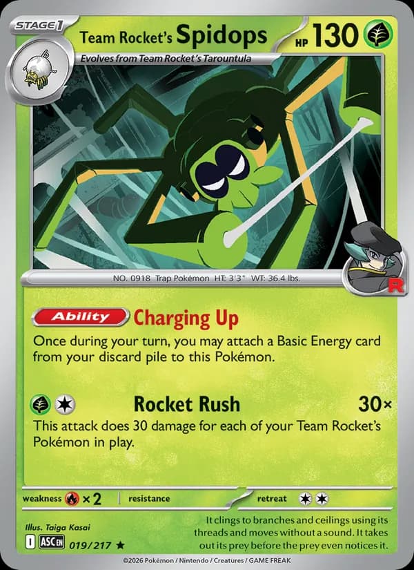 Team Rocket's Spidops, catalogue front