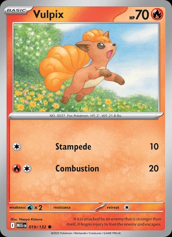 Vulpix, catalogue front
