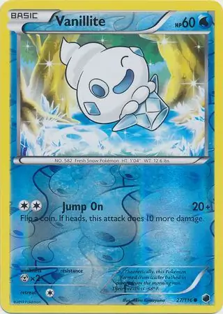 Vanillite, catalogue front