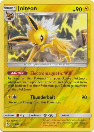 Jolteon, catalogue front