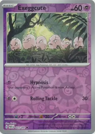 Exeggcute, catalogue front