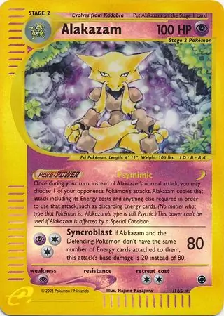 Alakazam, catalogue front