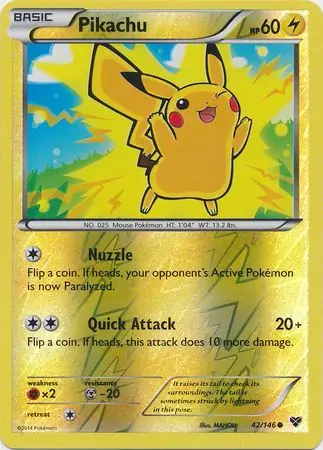 Pikachu, catalogue front