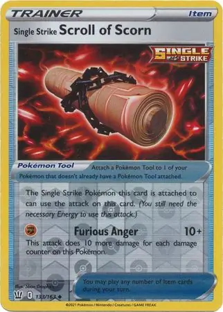 Single Strike Scroll of Scorn, catalogue front
