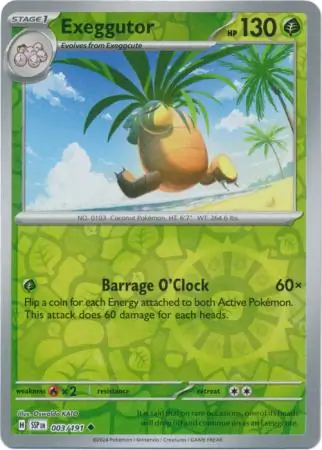 Exeggutor, catalogue front