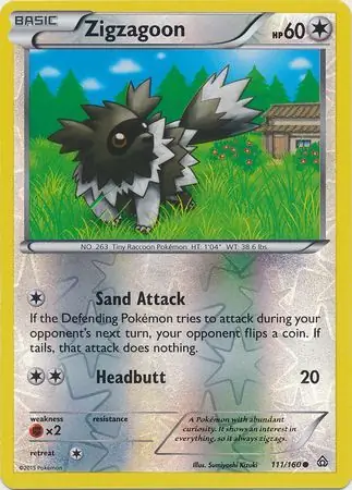 Zigzagoon, catalogue front