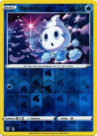 Vanillite, catalogue front