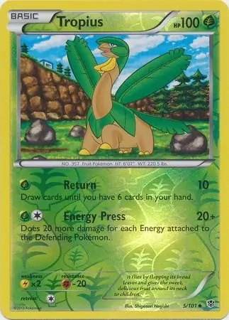 Tropius, catalogue front