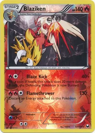 Blaziken, catalogue front