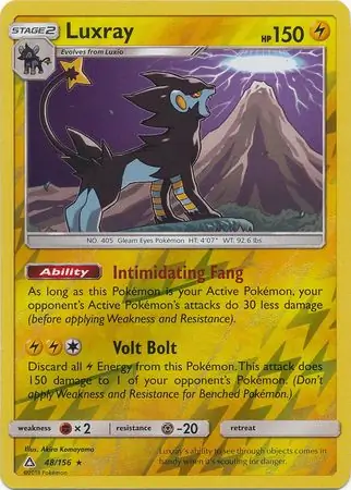 Luxray, catalogue front