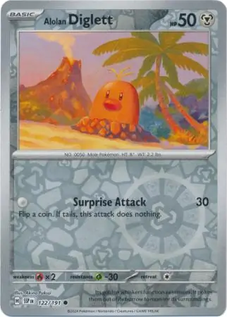 Alolan Diglett, catalogue front