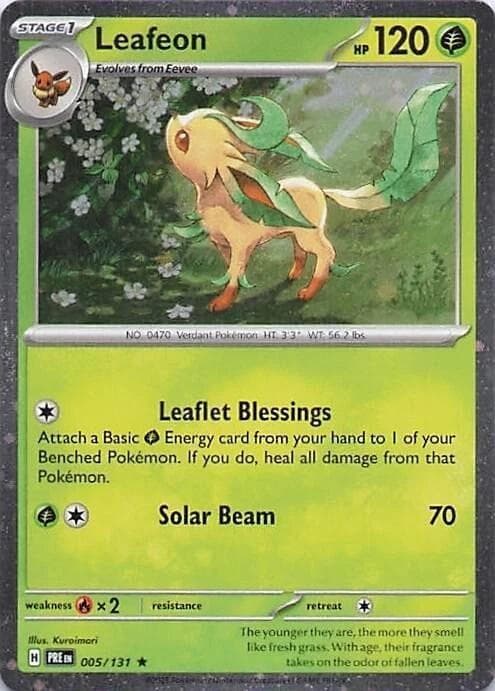 Leafeon, catalogue front