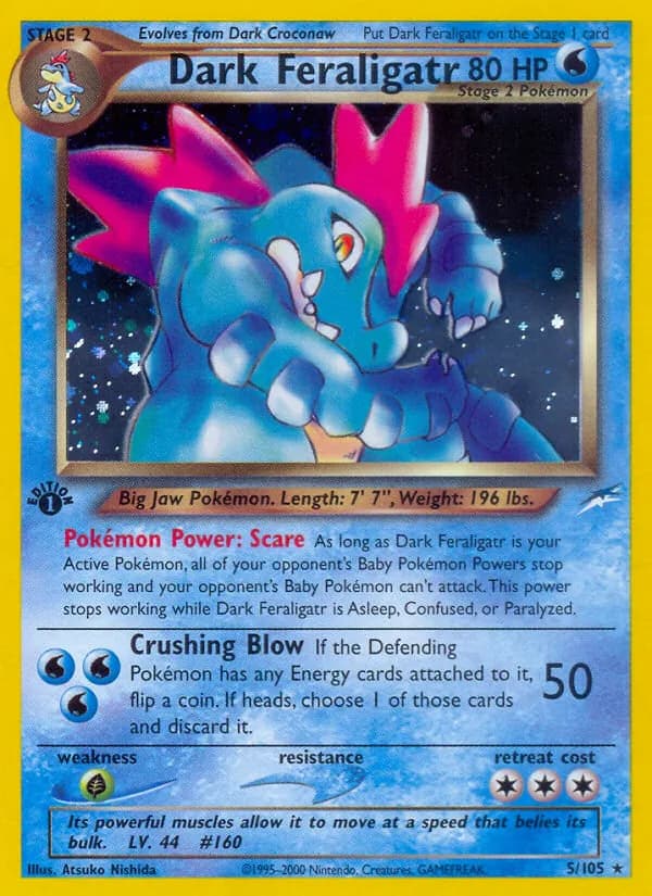 Dark Feraligatr, catalogue front