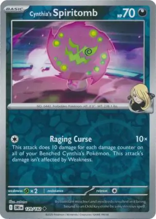 Cynthia's Spiritomb, catalogue front