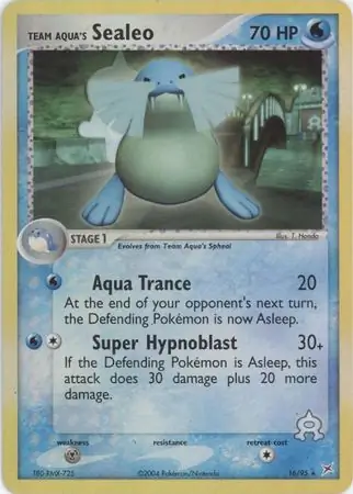 Team Aqua's Sealeo, catalogue front