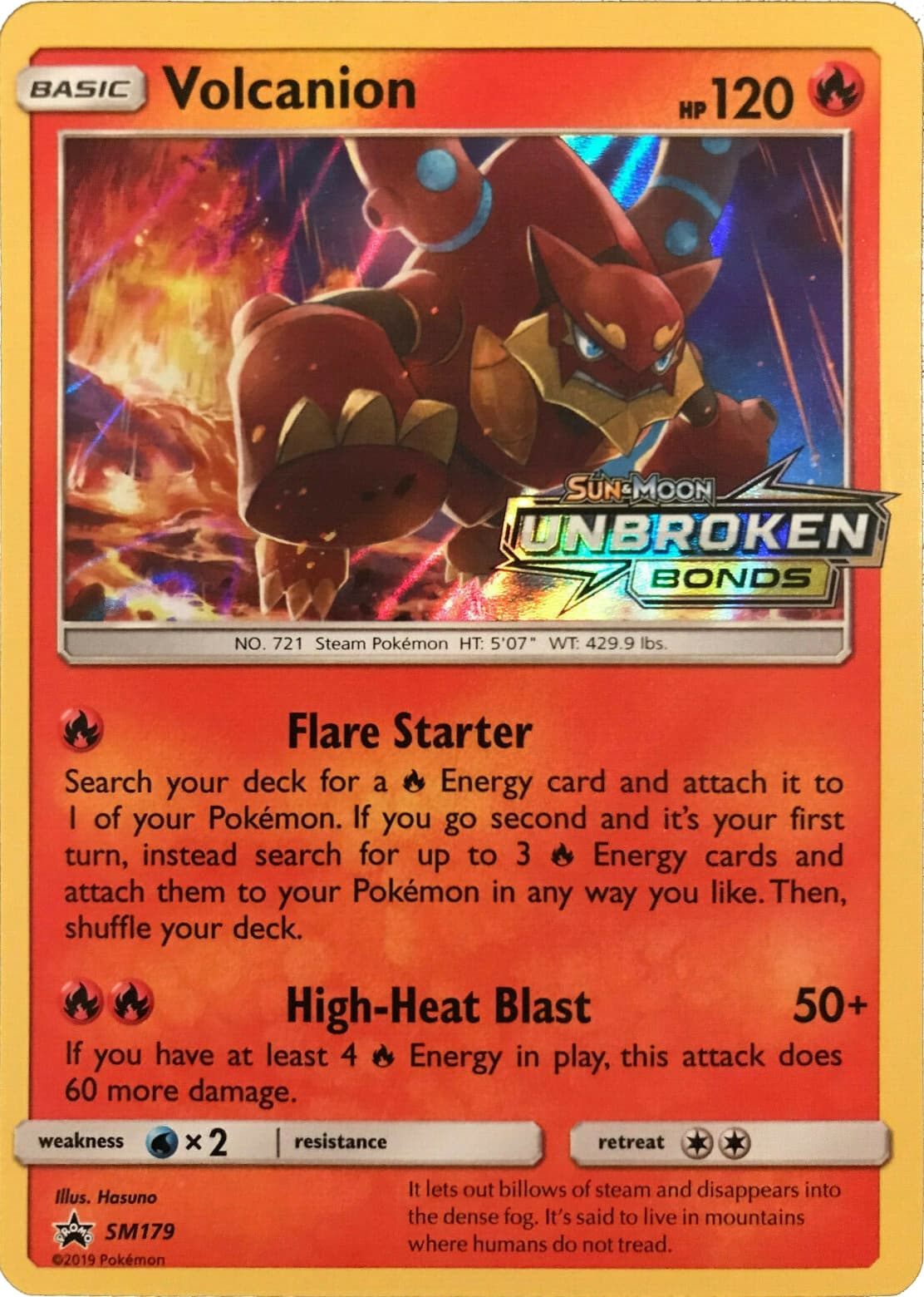 Volcanion, catalogue front