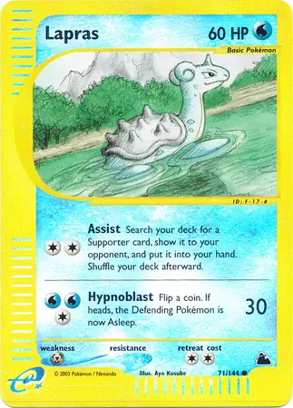 Lapras, catalogue front
