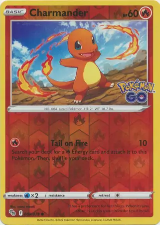 Charmander, catalogue front
