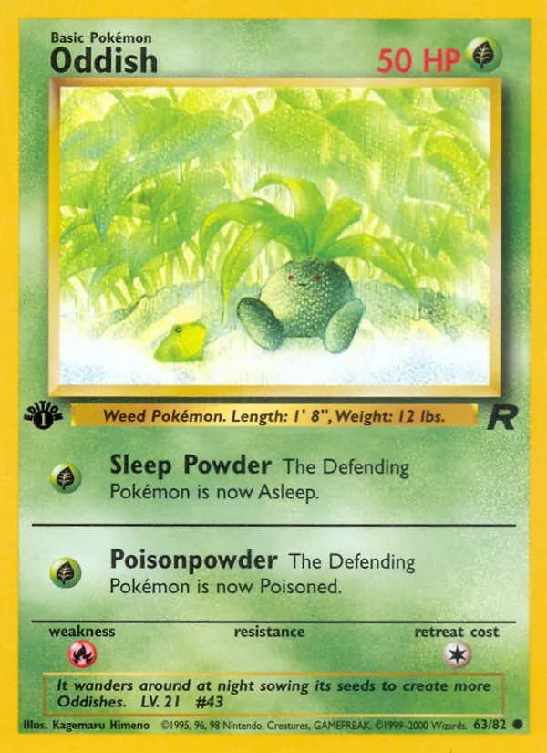 Oddish, catalogue front