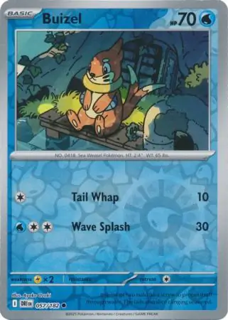 Buizel, catalogue front