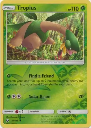 Tropius, catalogue front
