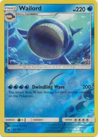 Wailord, catalogue front