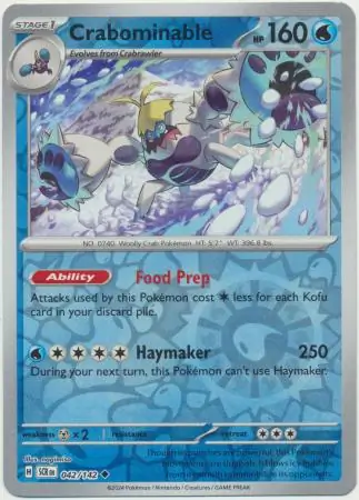Crabominable, catalogue front
