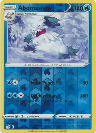 Abomasnow, catalogue front