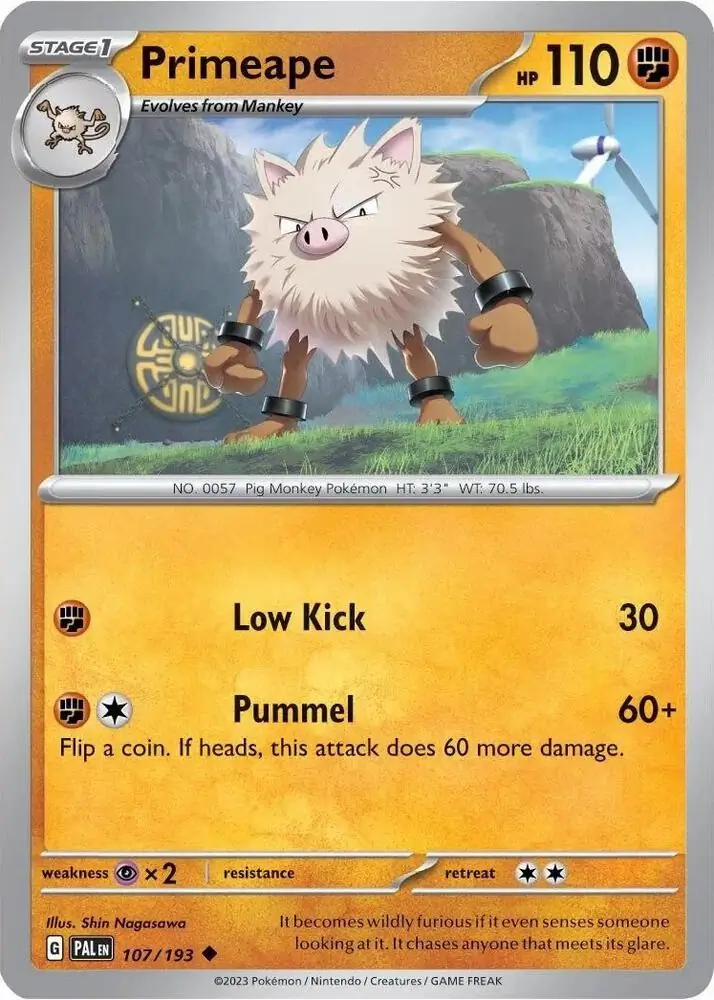 Primeape, catalogue front