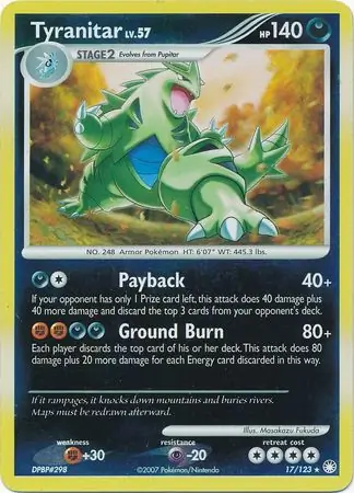 Tyranitar, catalogue front