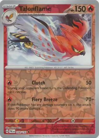 Talonflame, catalogue front