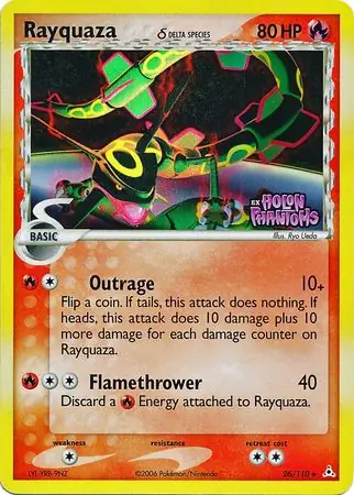 Rayquaza δ, catalogue front