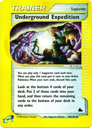 Underground Expedition, catalogue front