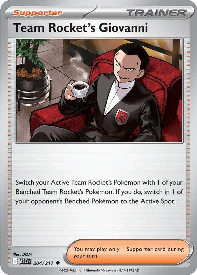Team Rocket's Giovanni, catalogue front
